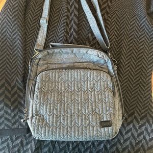 Lug crossbody with RFID wallet